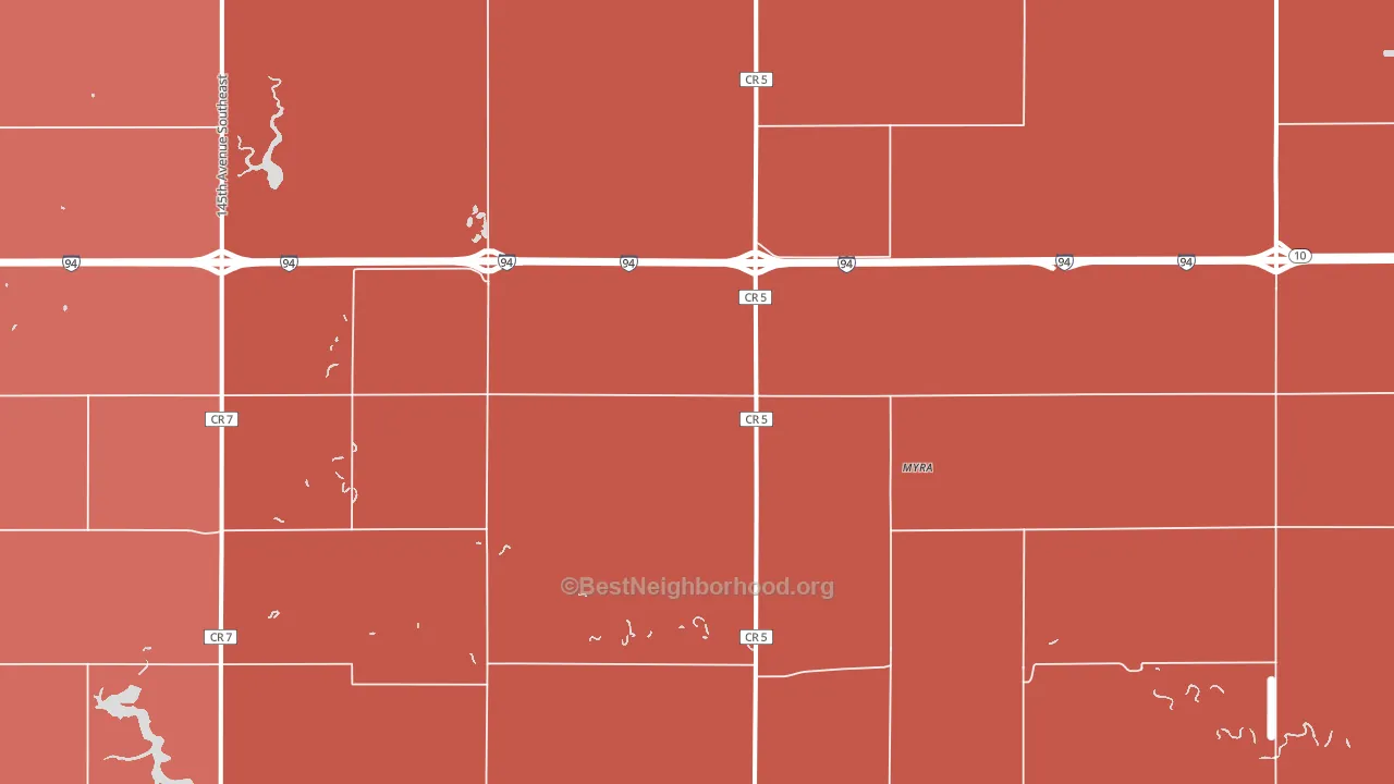 58079, ND block-group political-lean map