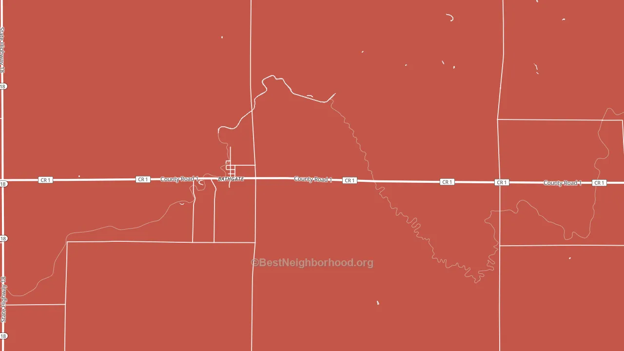 58216, ND block-group political-lean map