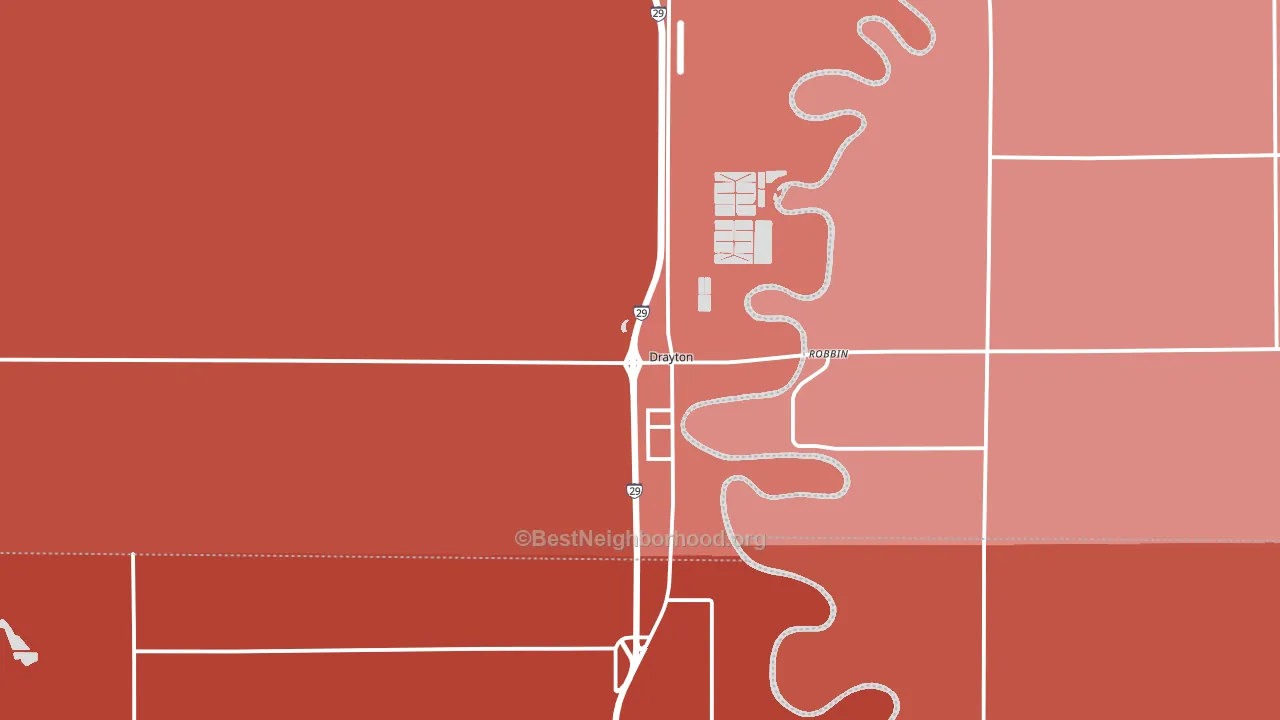 58225, ND block-group political-lean map