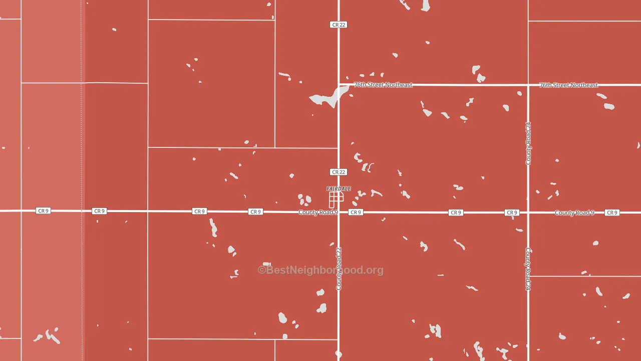 58229, ND block-group political-lean map