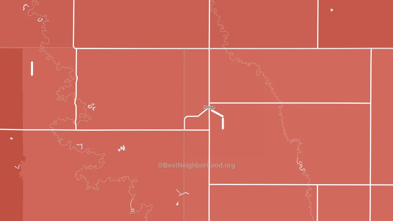 58240, ND block-group political-lean map