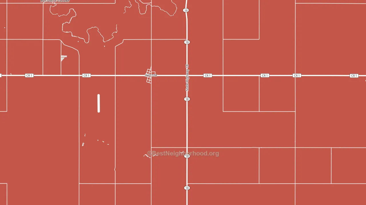 58244, ND block-group political-lean map