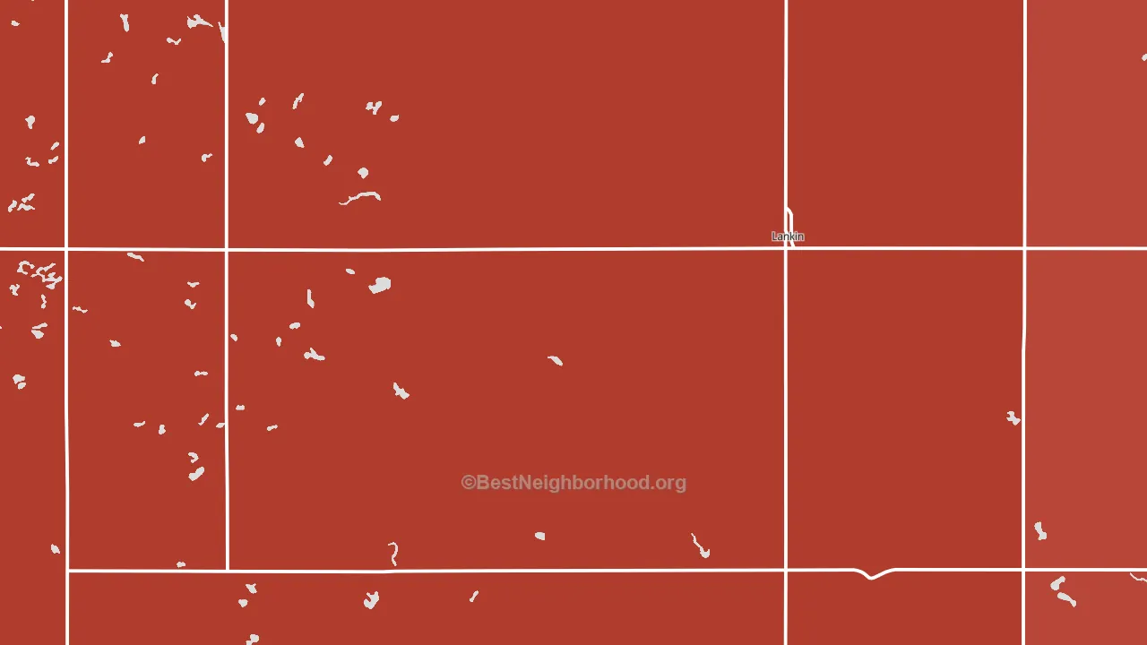 58250, ND block-group political-lean map