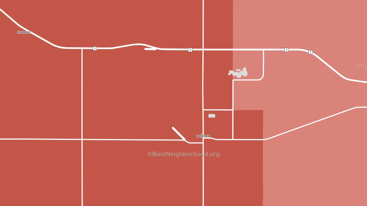 58251, ND block-group political-lean map