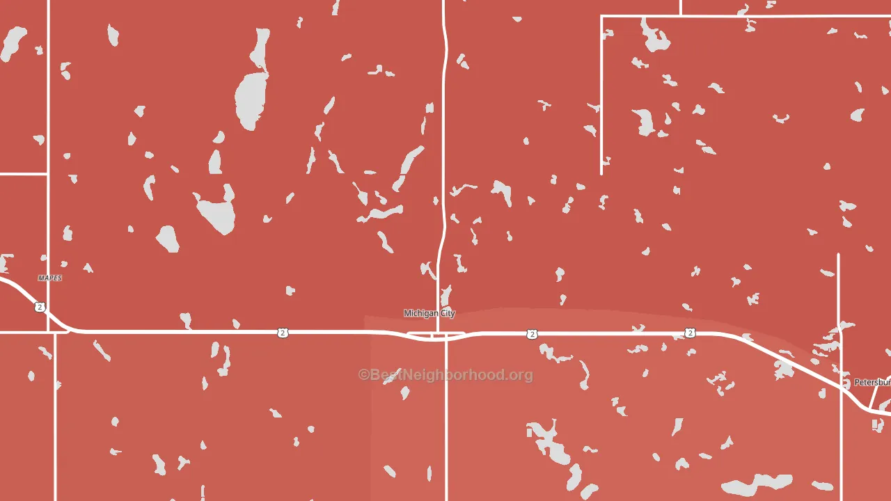 58259, ND block-group political-lean map