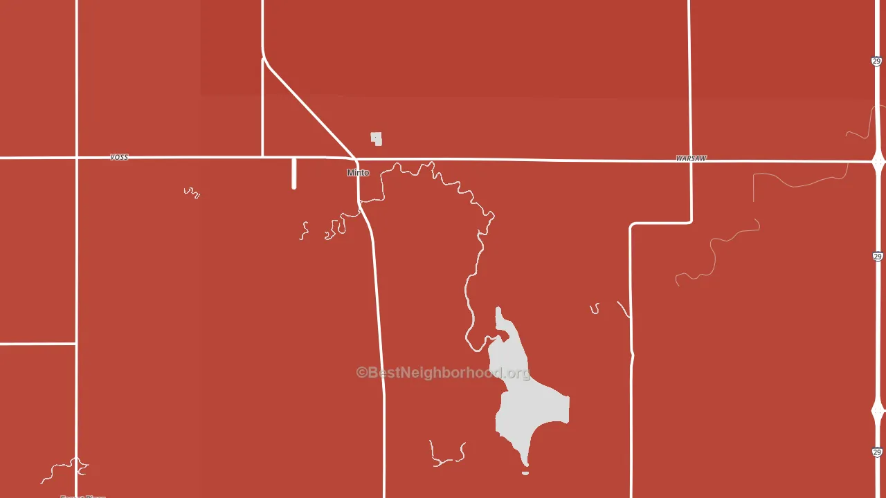 58261, ND block-group political-lean map