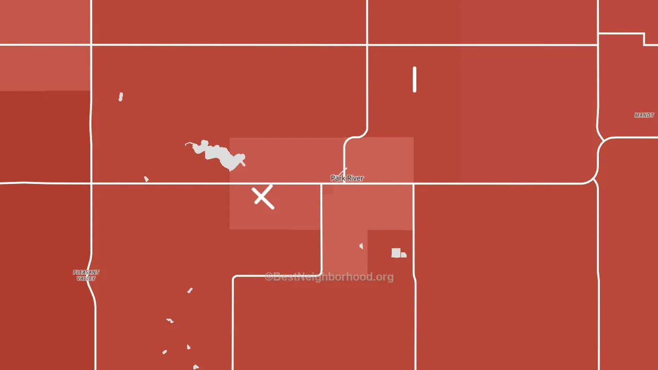 58270, ND block-group political-lean map