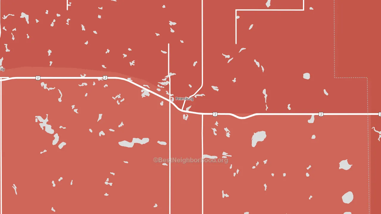 58272, ND block-group political-lean map