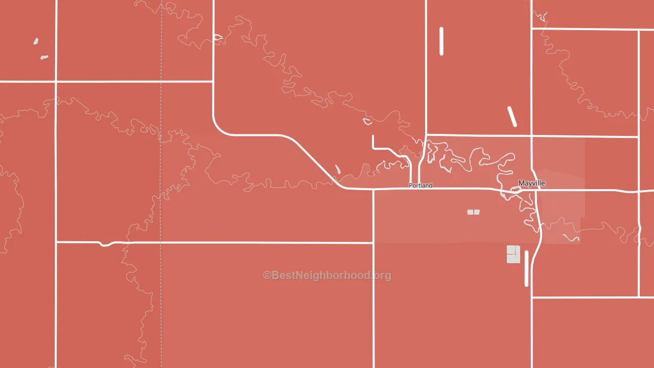 58274, ND block-group political-lean map