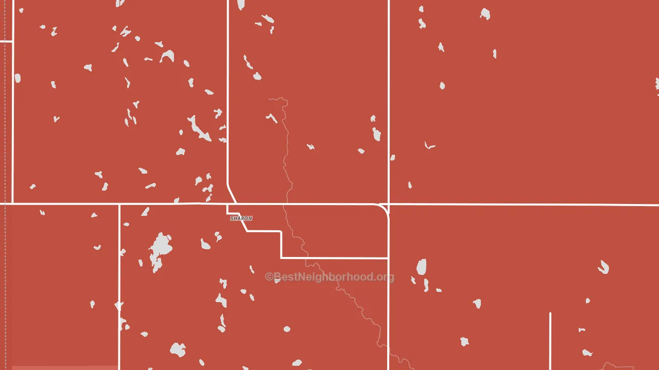 58277, ND block-group political-lean map