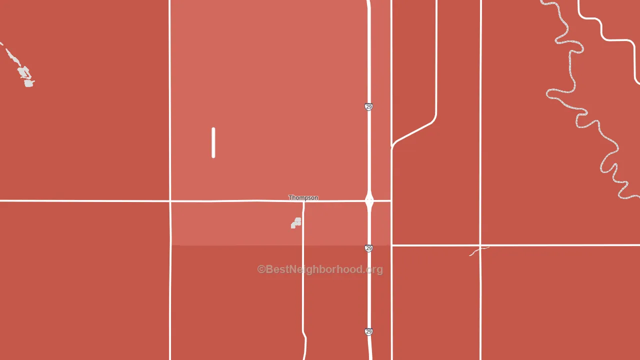 58278, ND block-group political-lean map