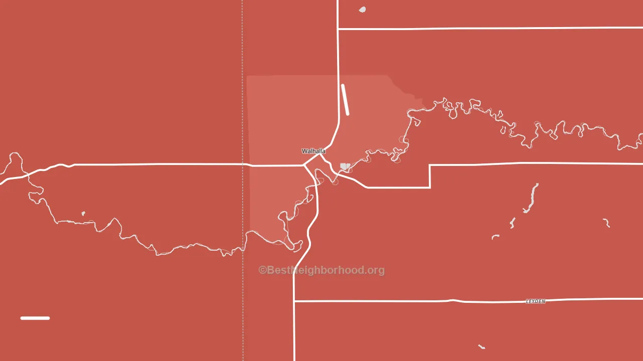 58282, ND block-group political-lean map