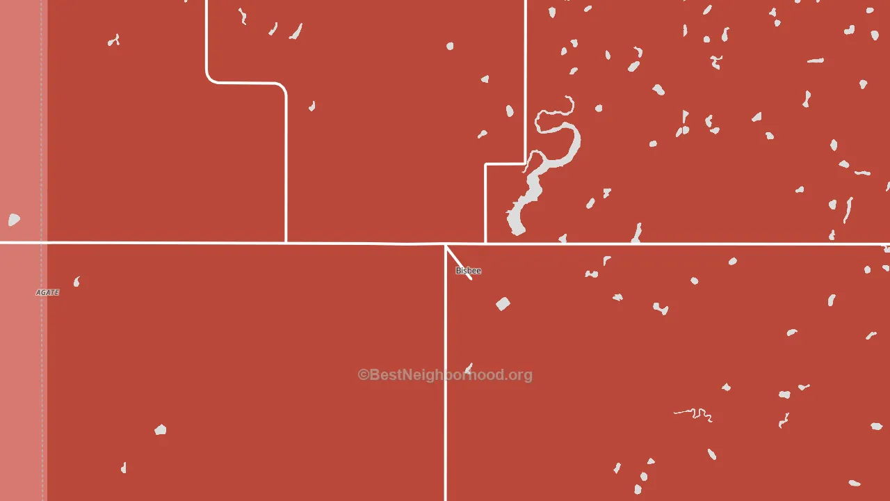 58317, ND block-group political-lean map