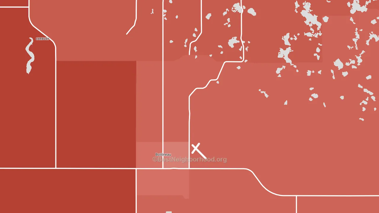 58318, ND block-group political-lean map