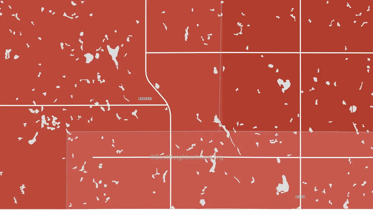58321, ND block-group political-lean map