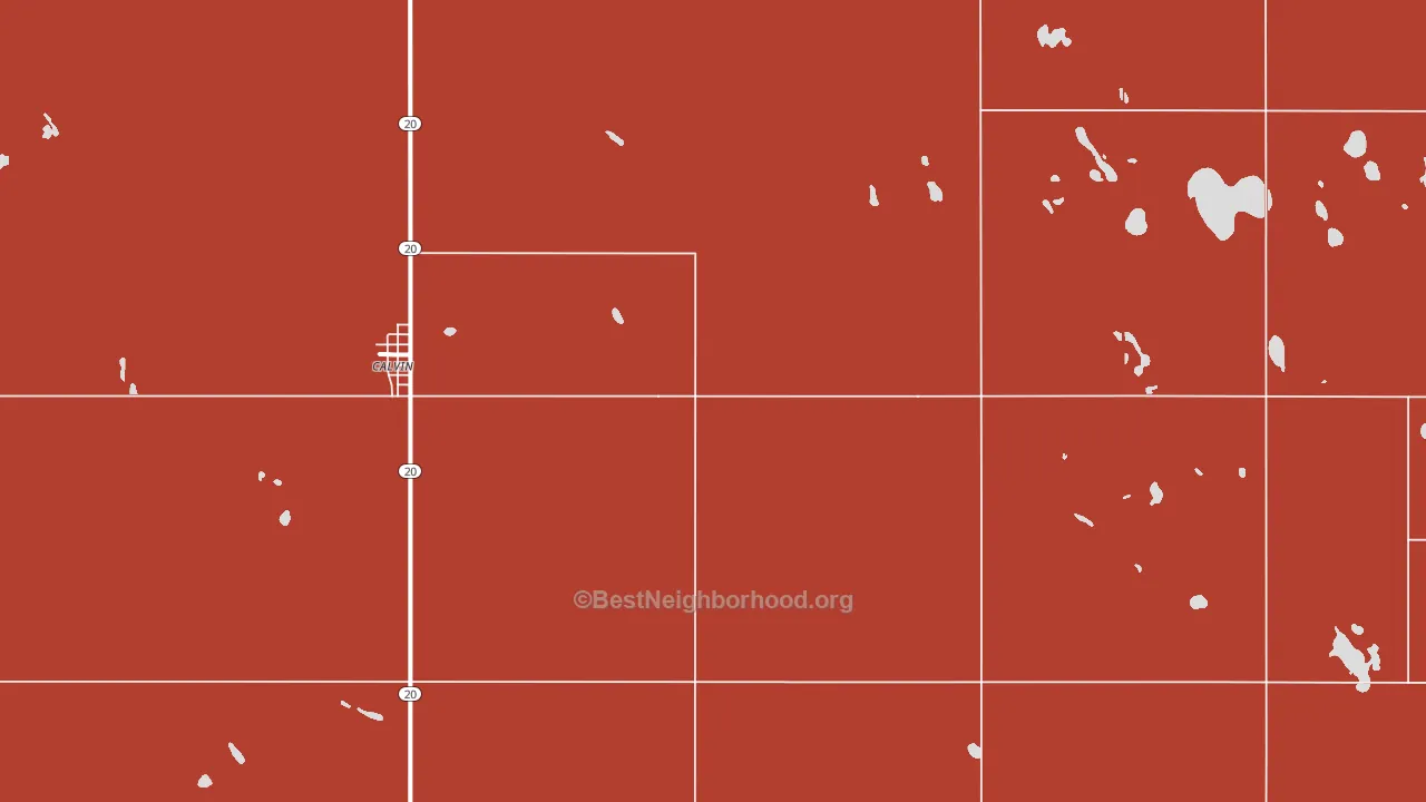 58323, ND block-group political-lean map