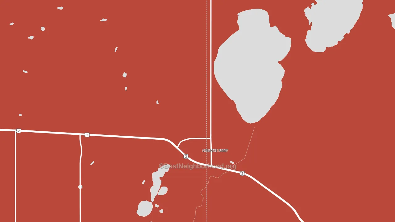 58325, ND block-group political-lean map