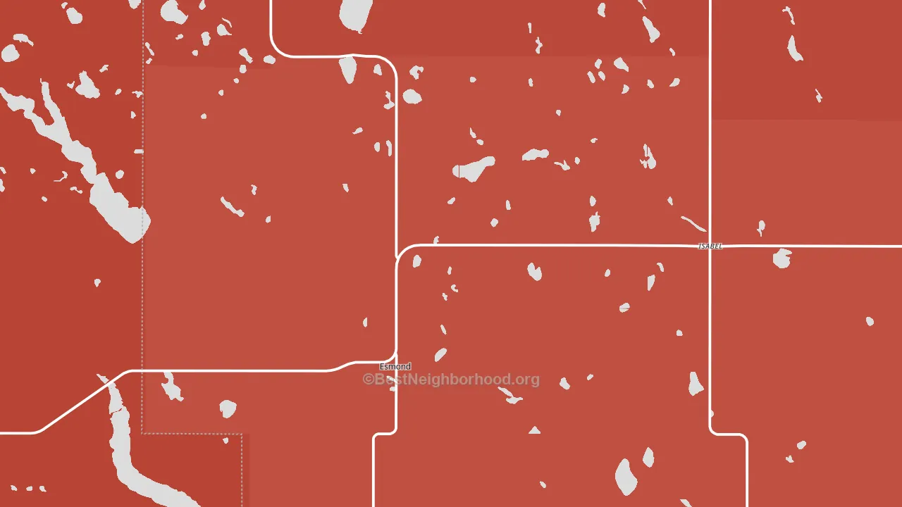 58332, ND block-group political-lean map