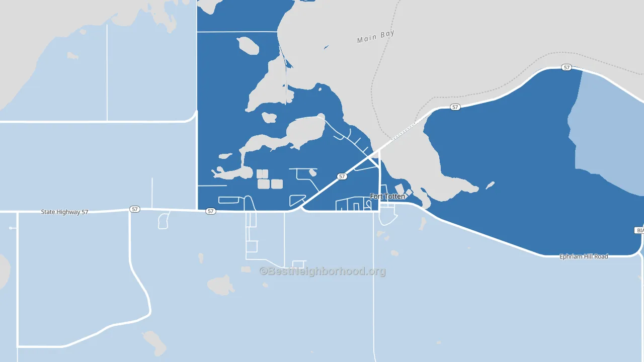 58335, ND block-group political-lean map