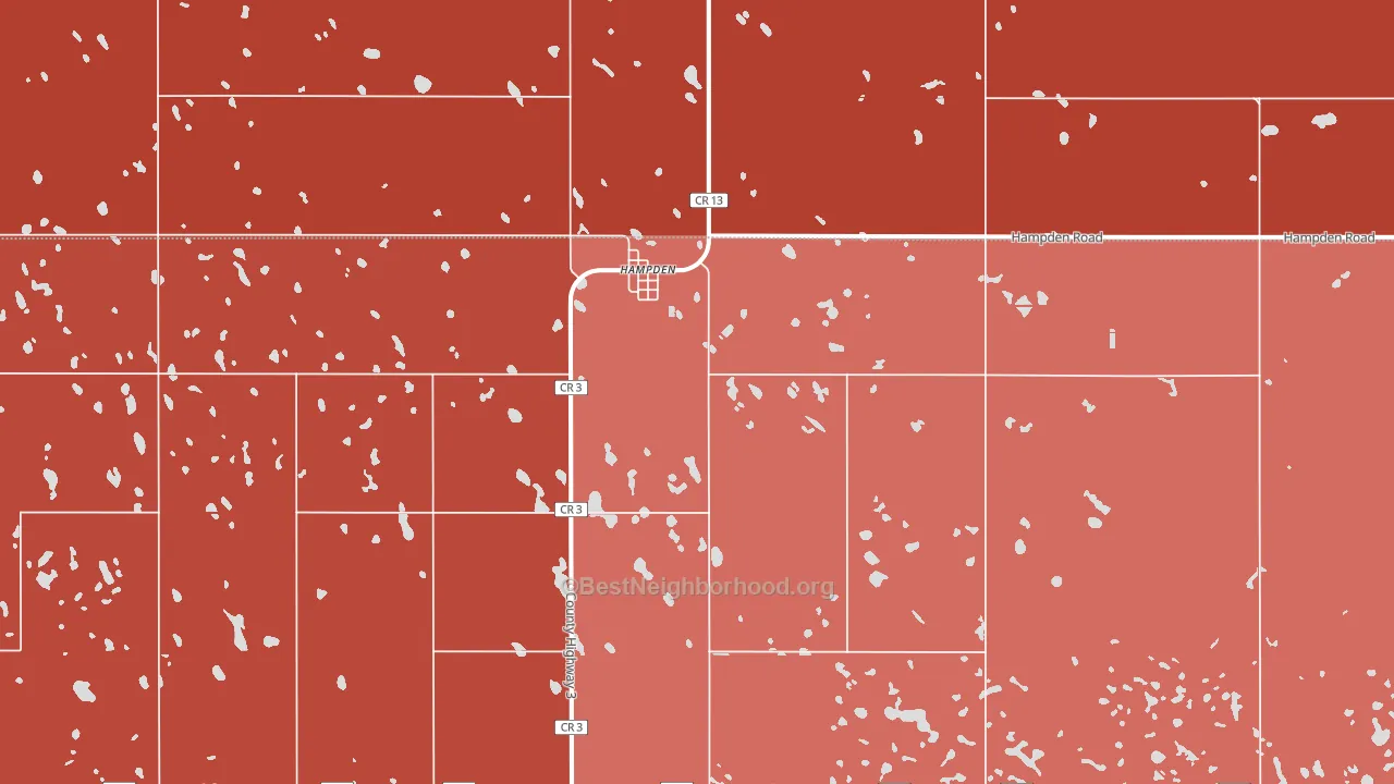 58338, ND block-group political-lean map