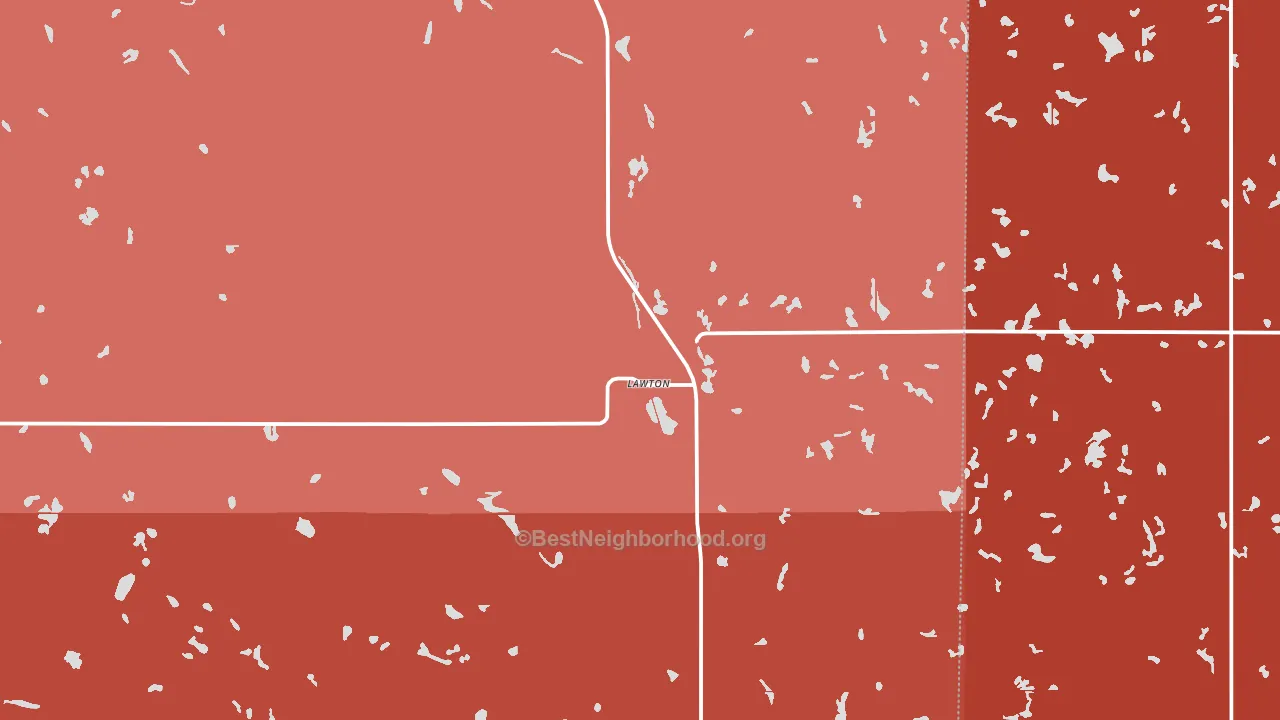 58345, ND block-group political-lean map