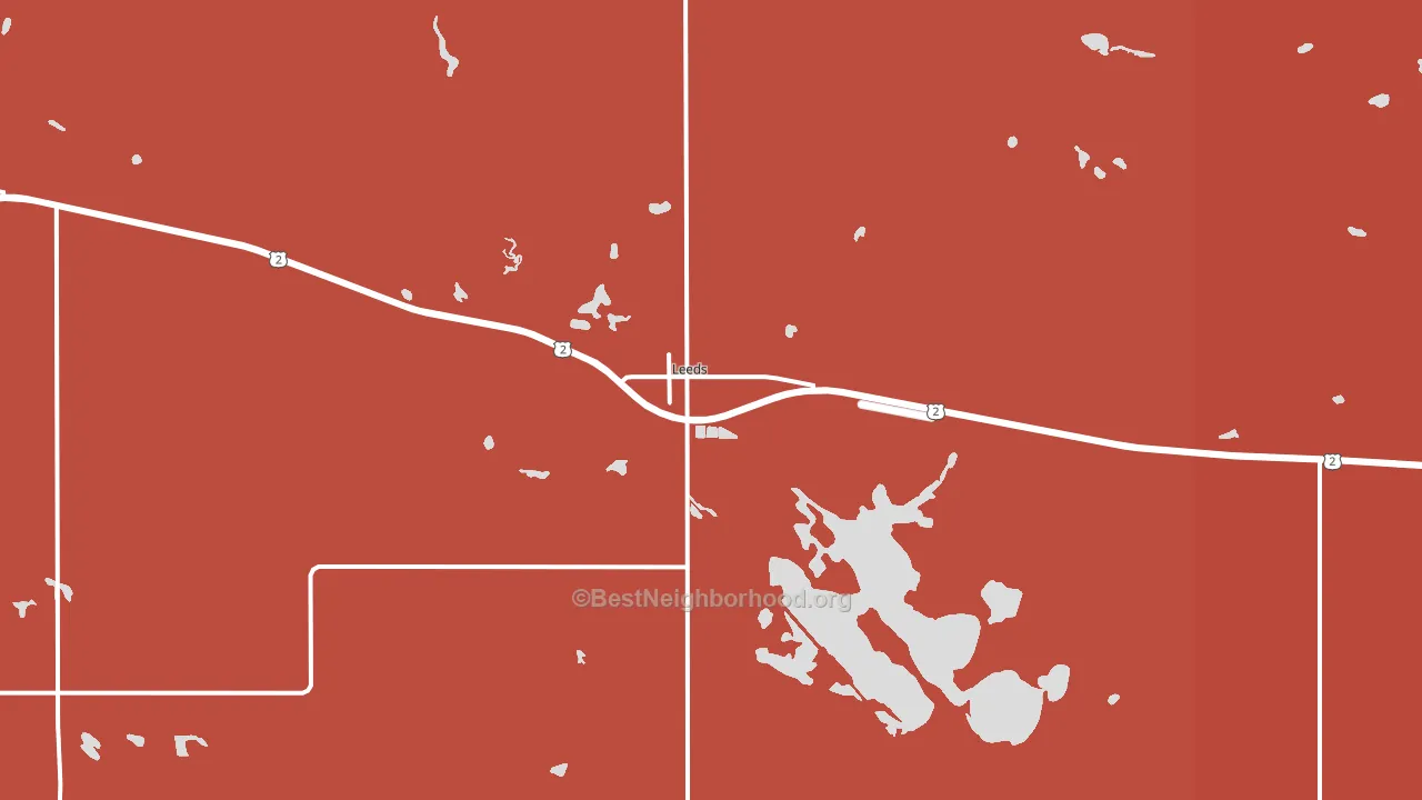 58346, ND block-group political-lean map