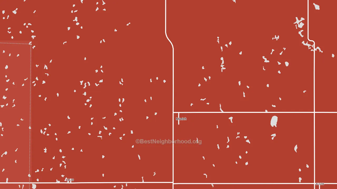 58352, ND block-group political-lean map