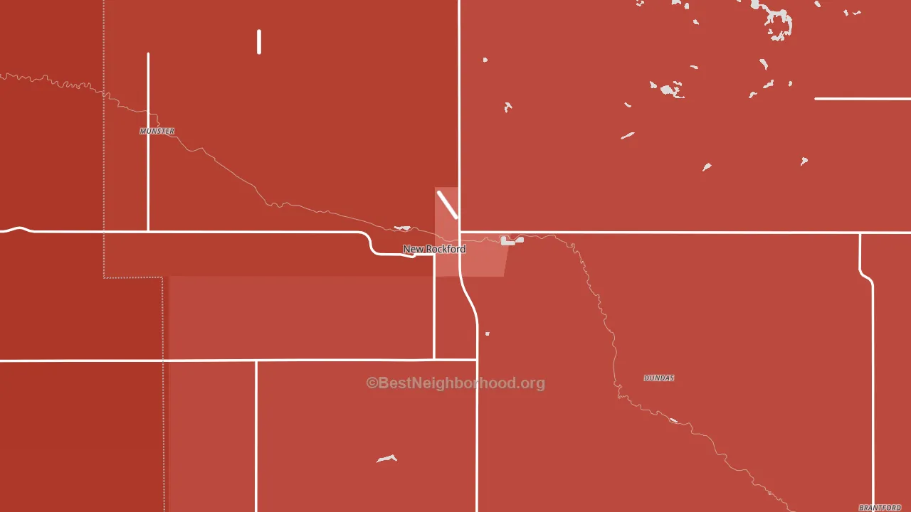 58356, ND block-group political-lean map