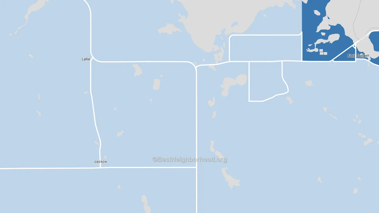 58357, ND block-group political-lean map