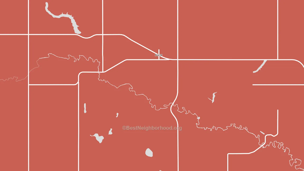 58361, ND block-group political-lean map