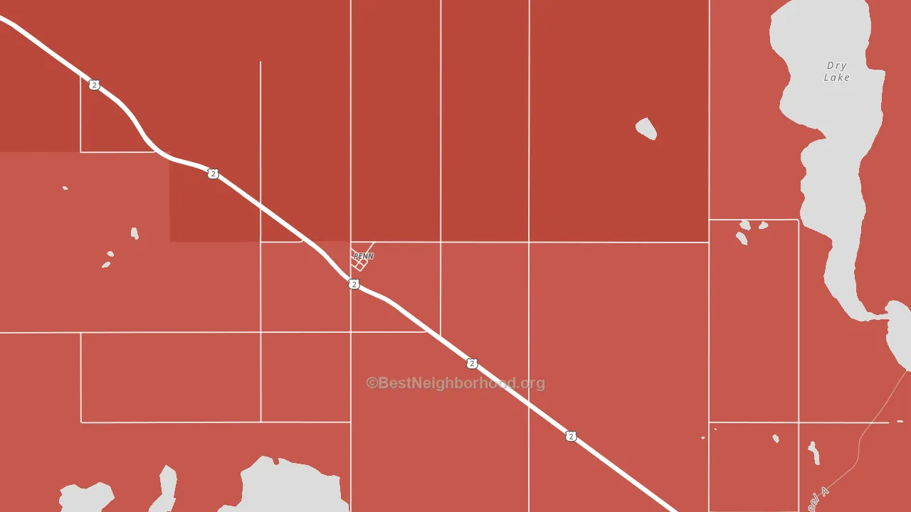58362, ND block-group political-lean map