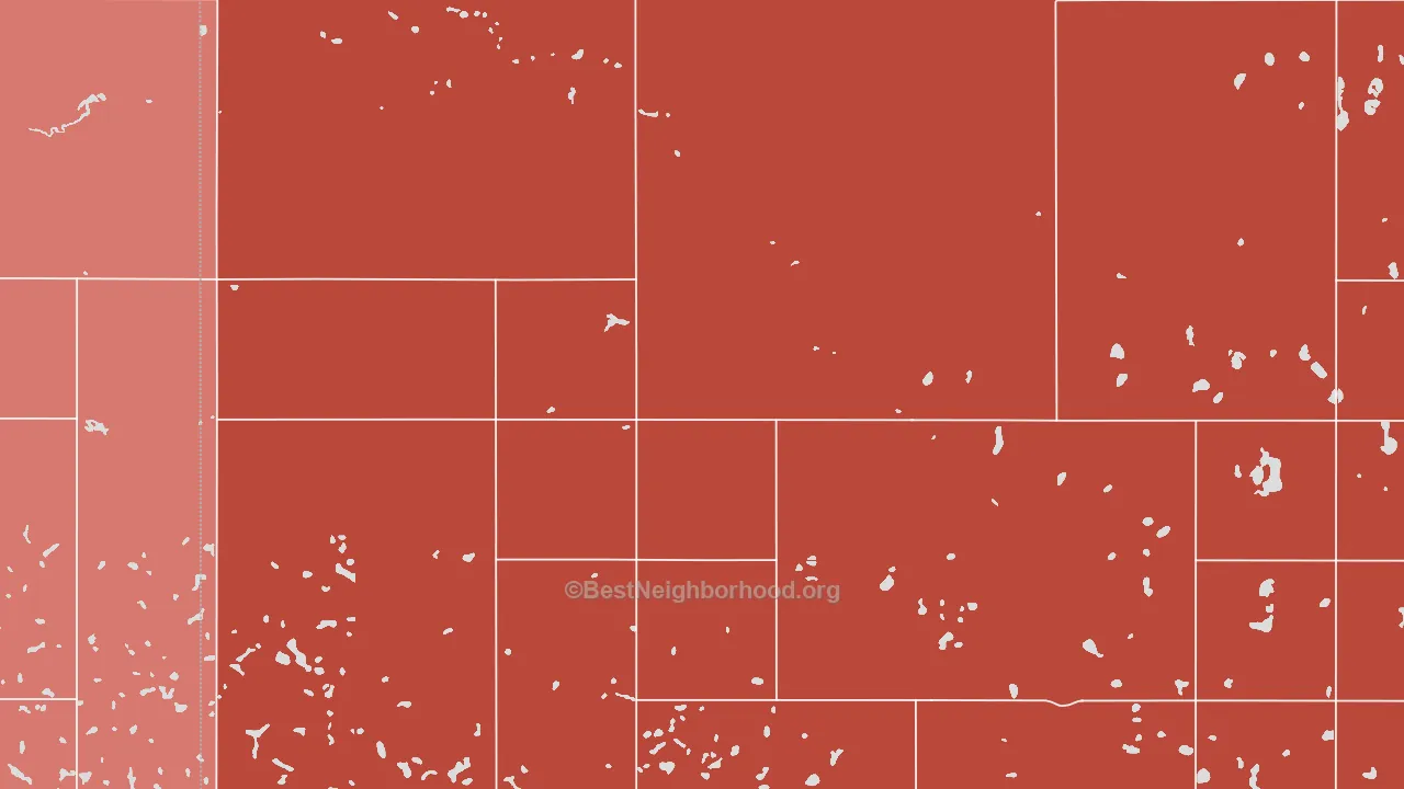 58363, ND block-group political-lean map