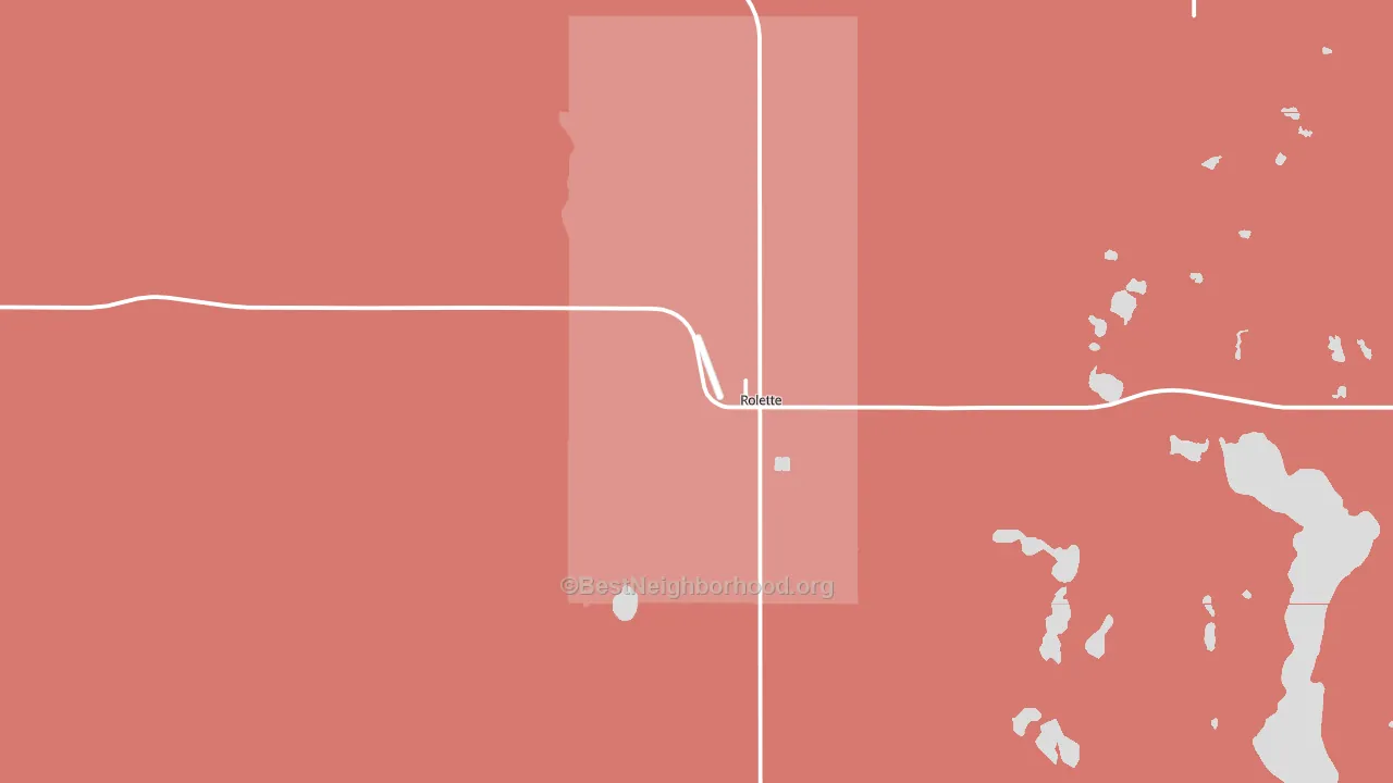 58366, ND block-group political-lean map