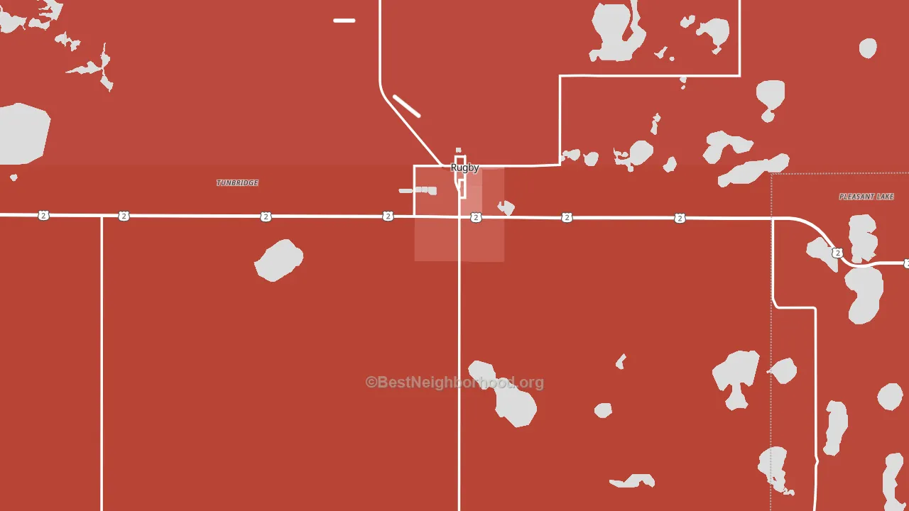 58368, ND block-group political-lean map