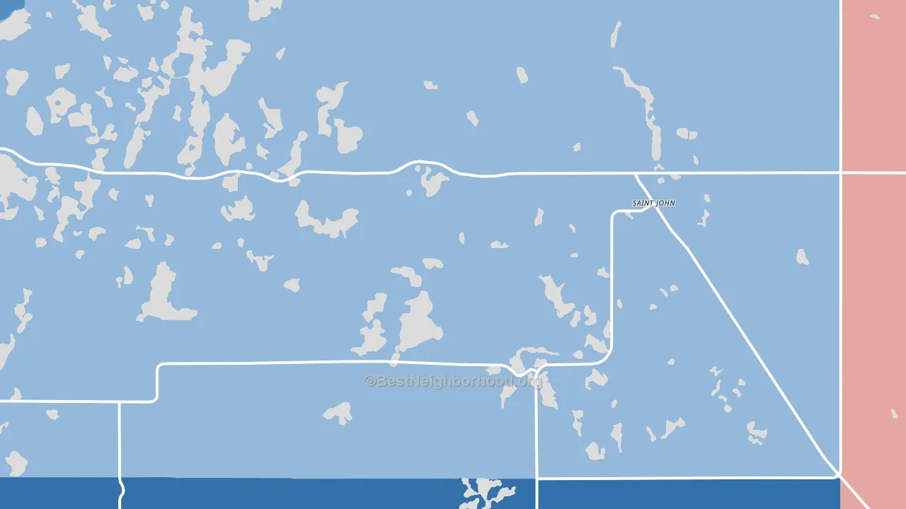 58369, ND block-group political-lean map