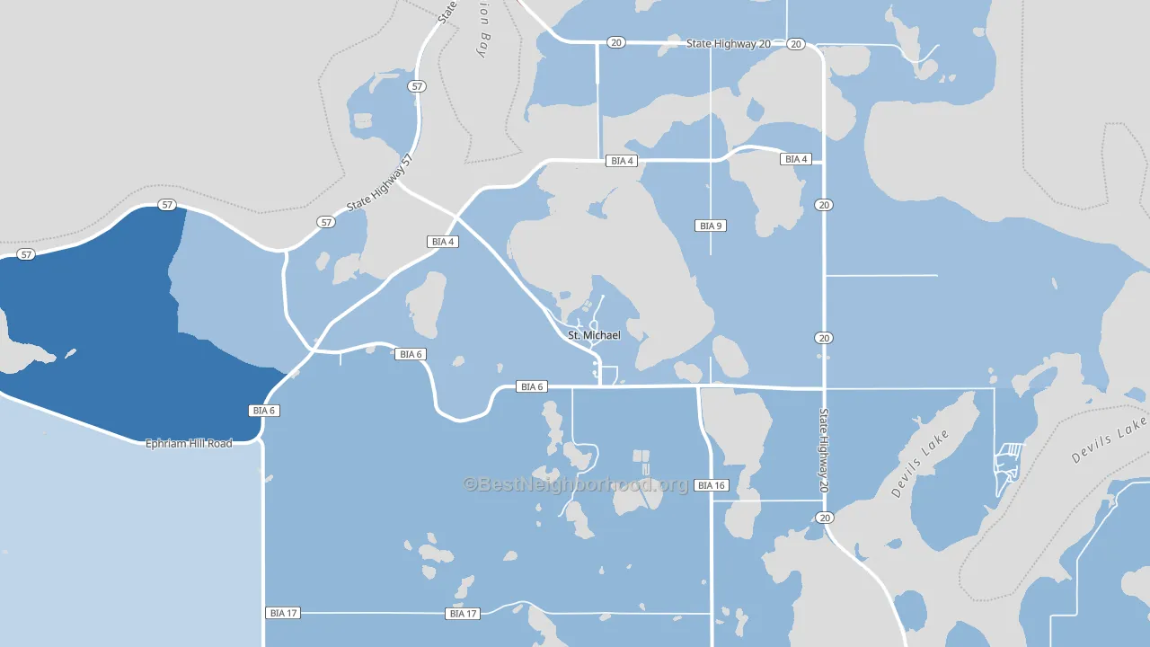 58370, ND block-group political-lean map