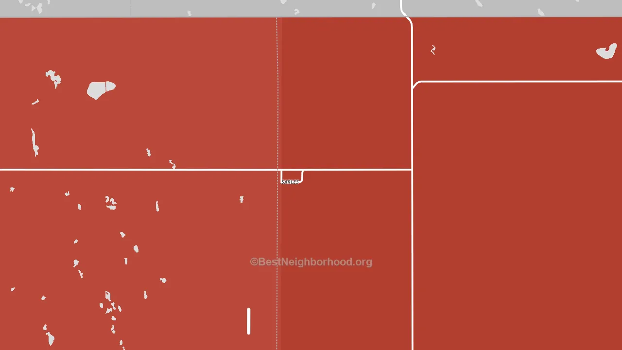 58372, ND block-group political-lean map