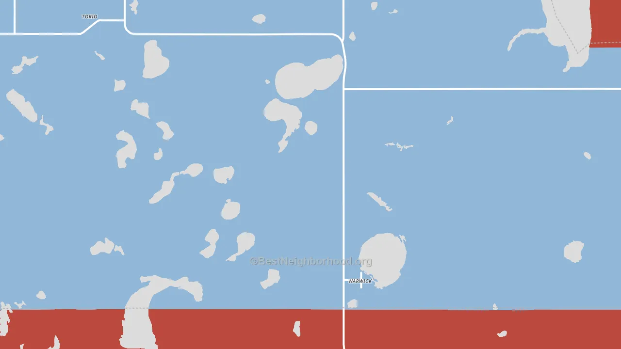 58381, ND block-group political-lean map