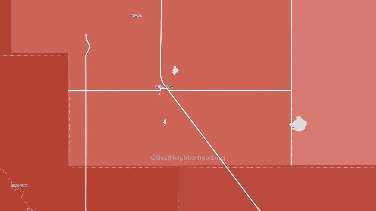 58384, ND block-group political-lean map