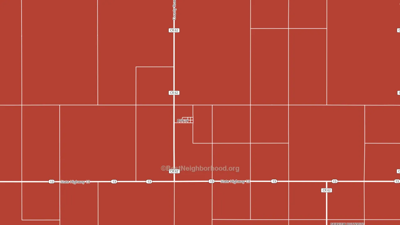 58415, ND block-group political-lean map