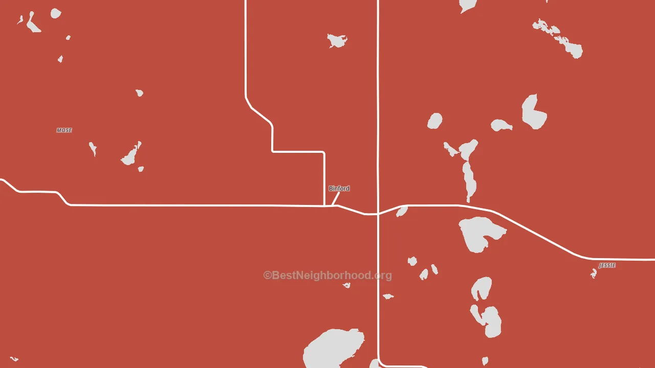 58416, ND block-group political-lean map