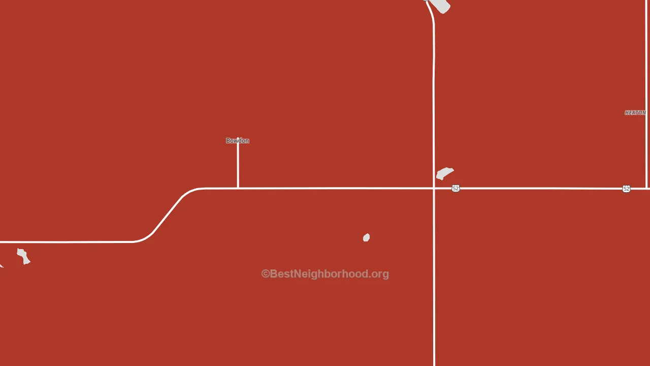 58418, ND block-group political-lean map