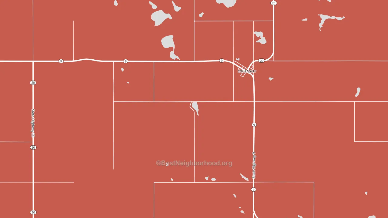 58426, ND block-group political-lean map