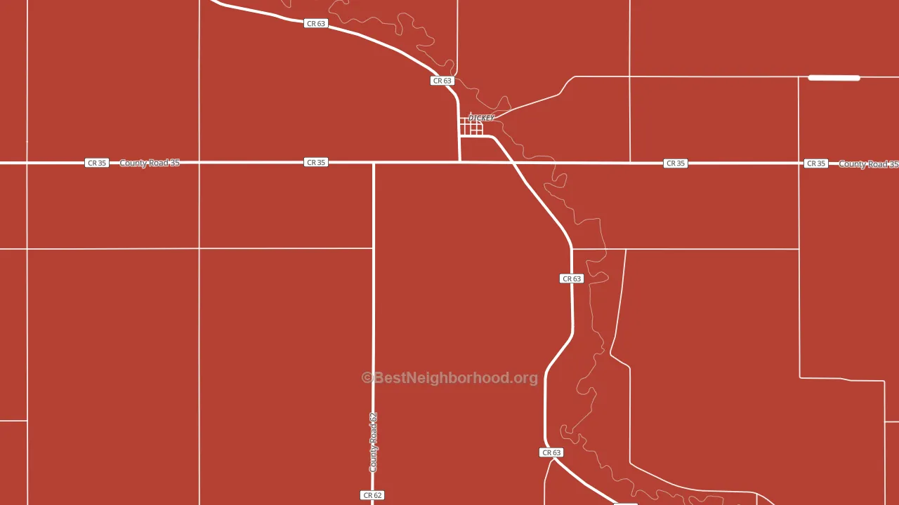 58431, ND block-group political-lean map