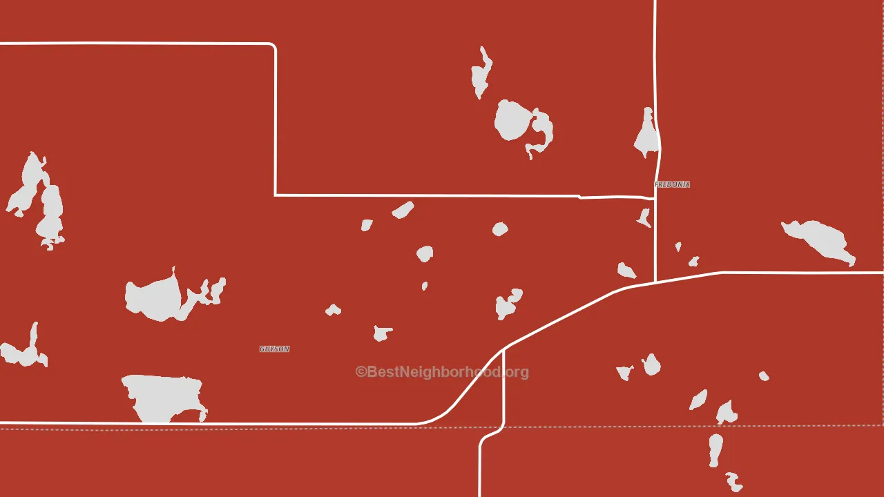 58440, ND block-group political-lean map