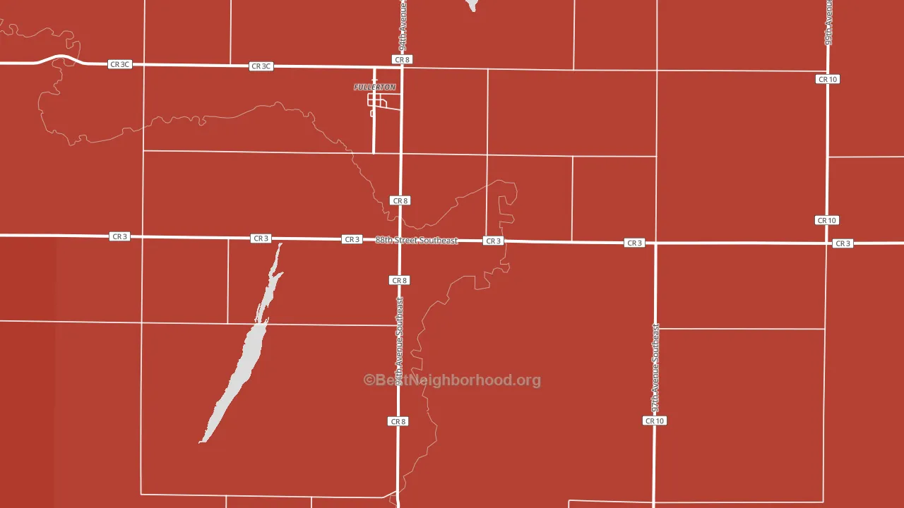 58441, ND block-group political-lean map