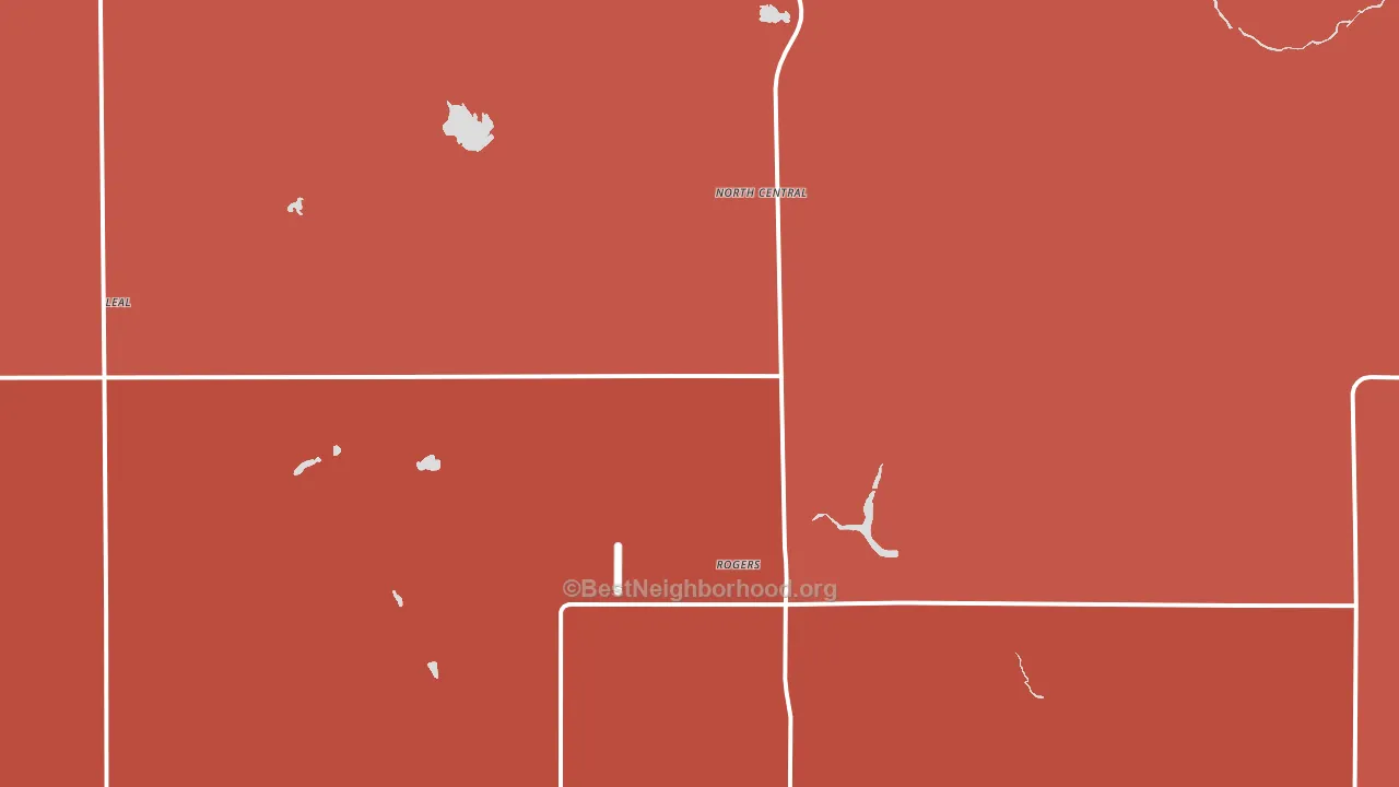 58479, ND block-group political-lean map
