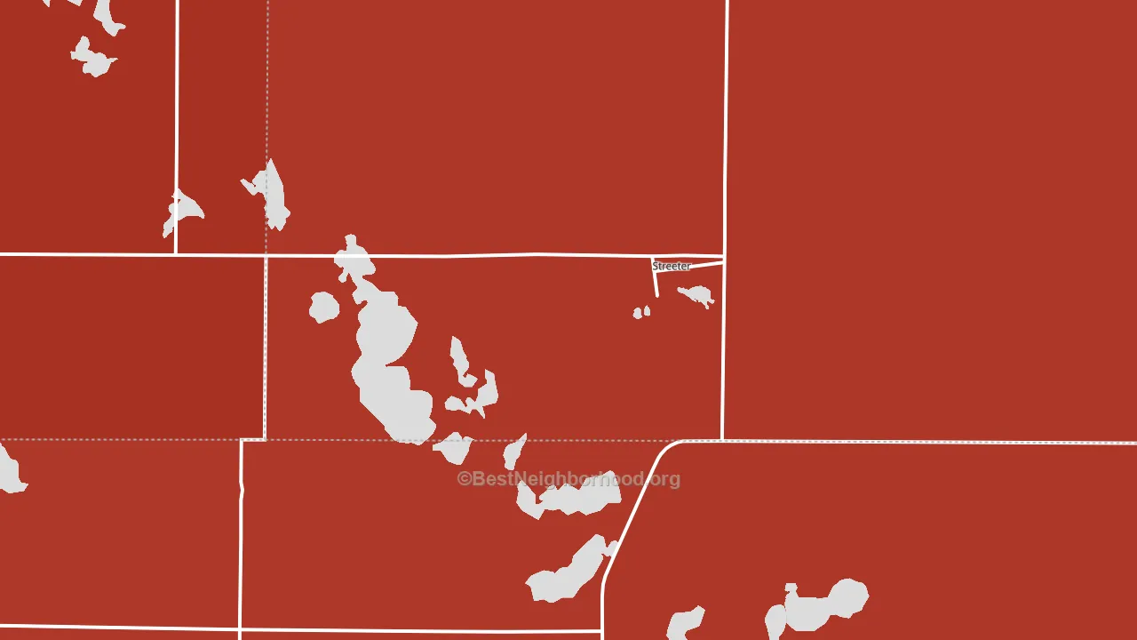 58483, ND block-group political-lean map