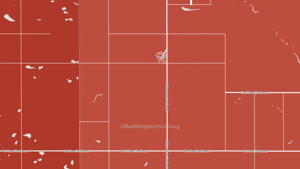 58484, ND block-group political-lean map