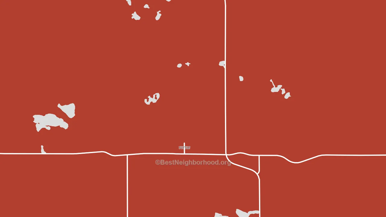 58488, ND block-group political-lean map
